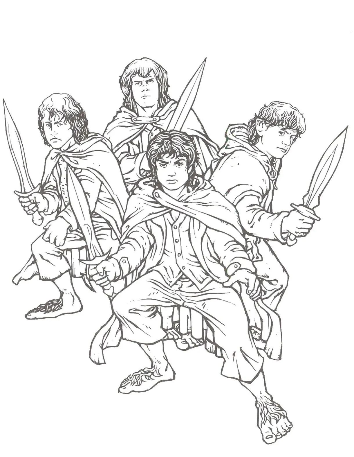 Coloring pages from lord of the rings coloring pages