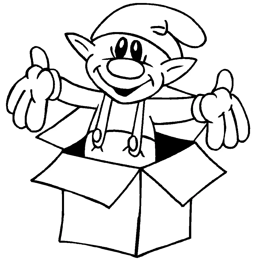 Free printable elf coloring pages for kids