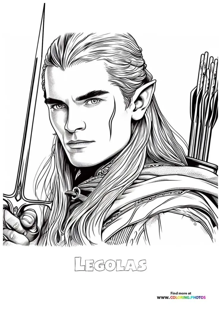 Lord of the rings coloring pages for kids free print or download