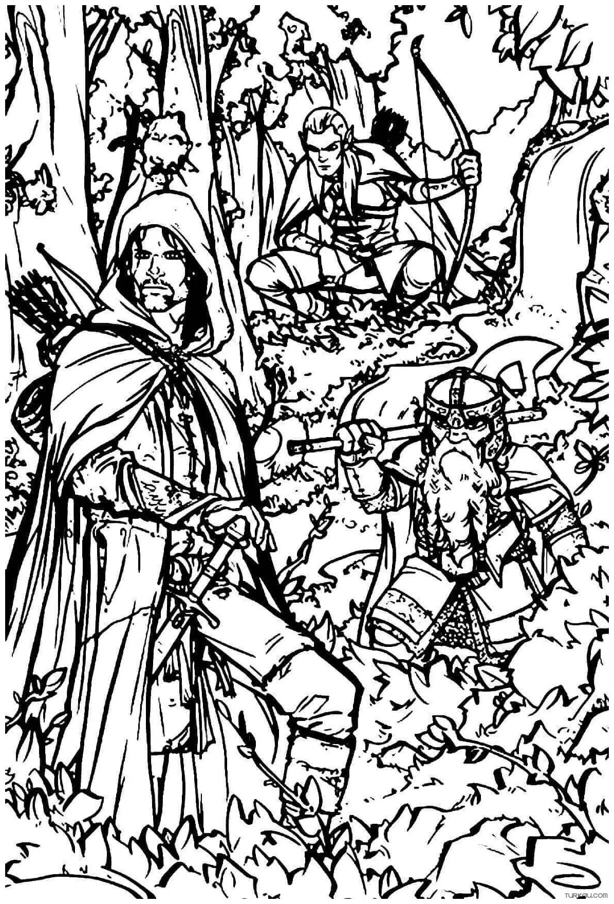 Lord Of The Rings Coloring Pages - Coloring Nation