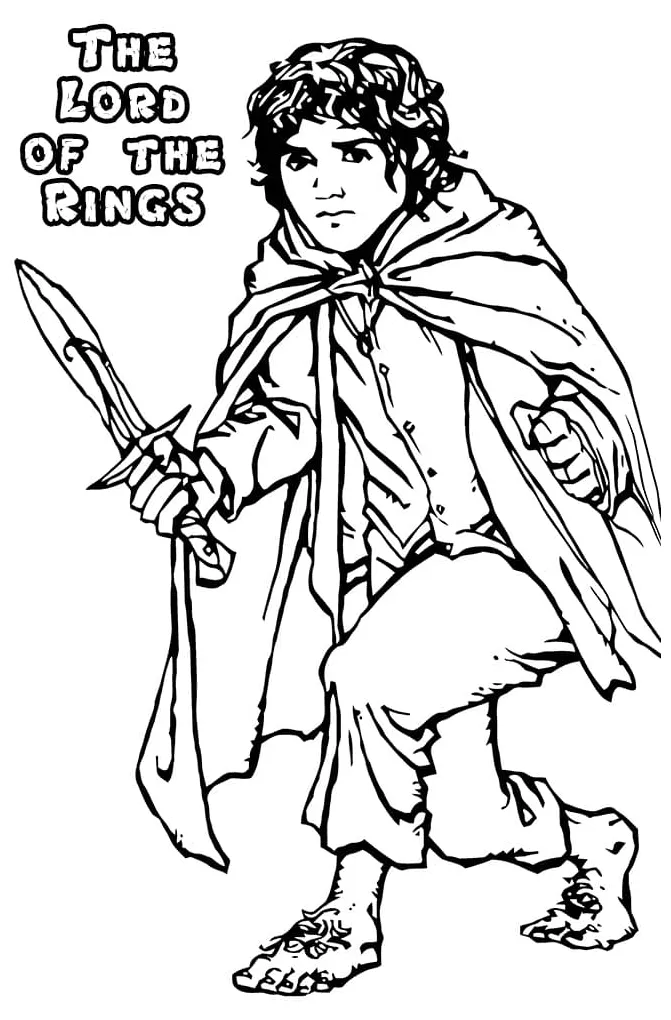 Lord Of The Rings Coloring Page - Coloring Home