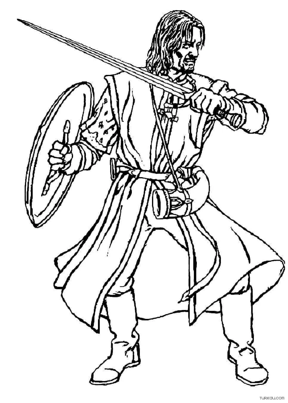 Lord Of The Rings Coloring Page » Turkau