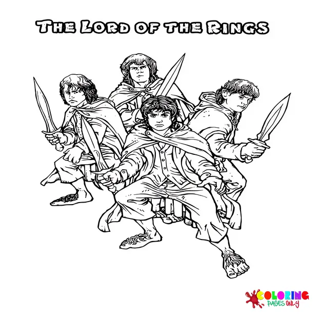 142 The Lord of the Rings Coloring Pages - Free & Printable for Kids