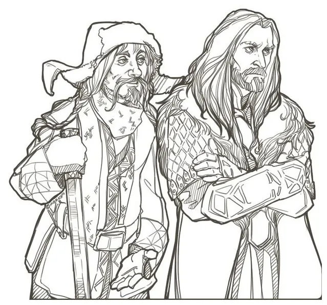 The hobbit coloring page printable coloring pages