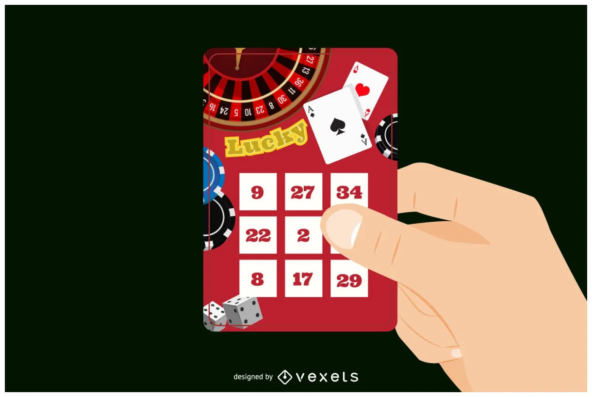 Lottery ticket illustration vector download