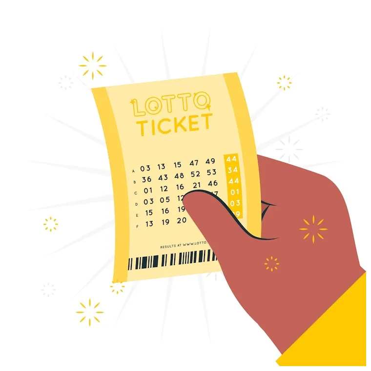Free vector lottery ticket concept illustration