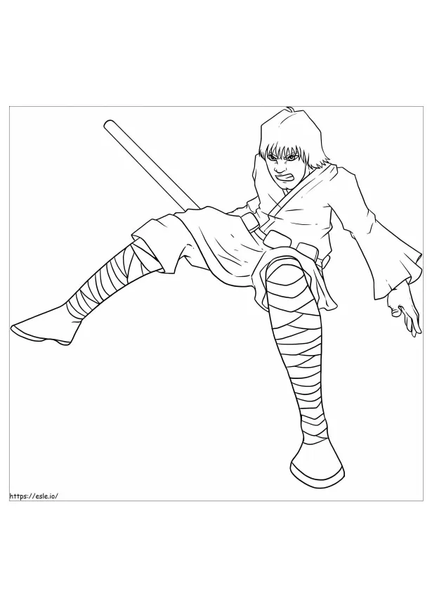 Luke skywalker and darth vader coloring page