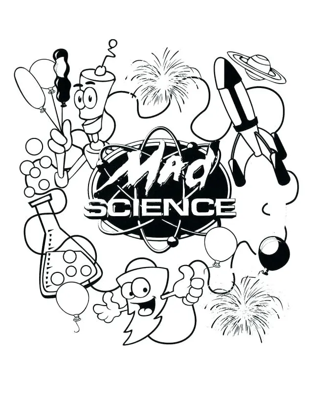 Mad Scientist Coloring Page at GetColorings.com | Free printable