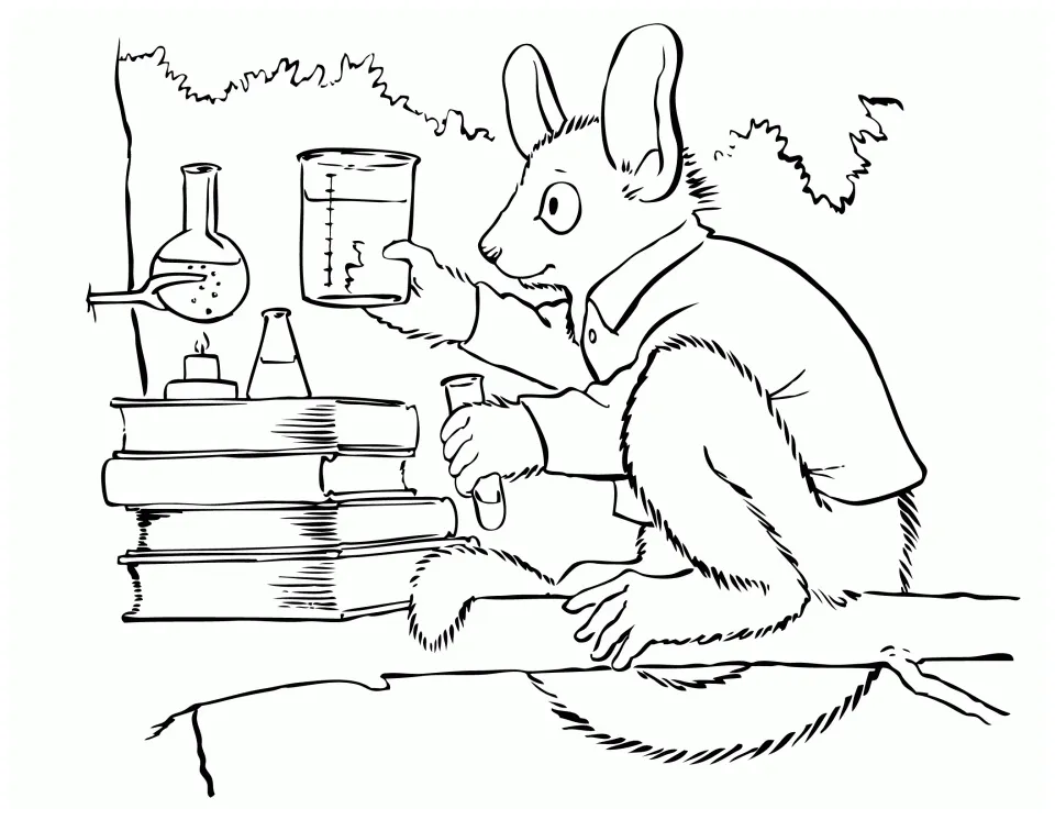 Mad Scientist Coloring Pages - Coloring Home