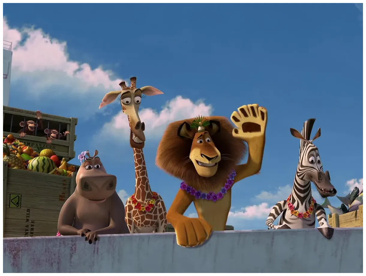 "the king of new york city. alex, the lion roar!" madagascar quote