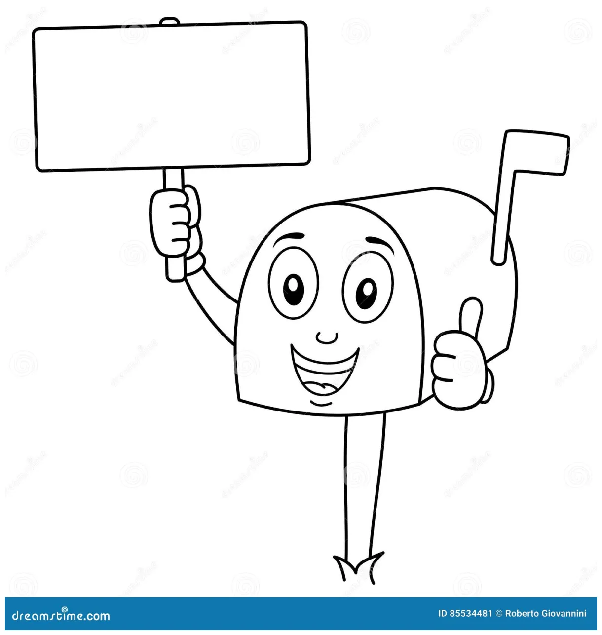 Royalty-free cartoondealer printable coloring page