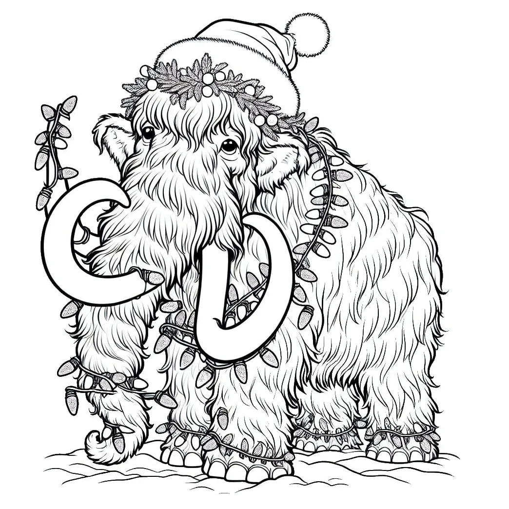 Christmas woolly gogo coloring