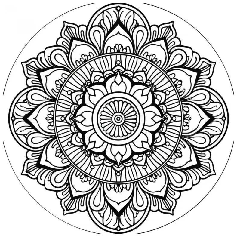 高齢者施設 無料塗り絵 無料ダウンロード 曼荼羅 大人の塗り絵｜life100ふくまるブログ｜レクネタ・無料塗り絵・役立つ福祉情報