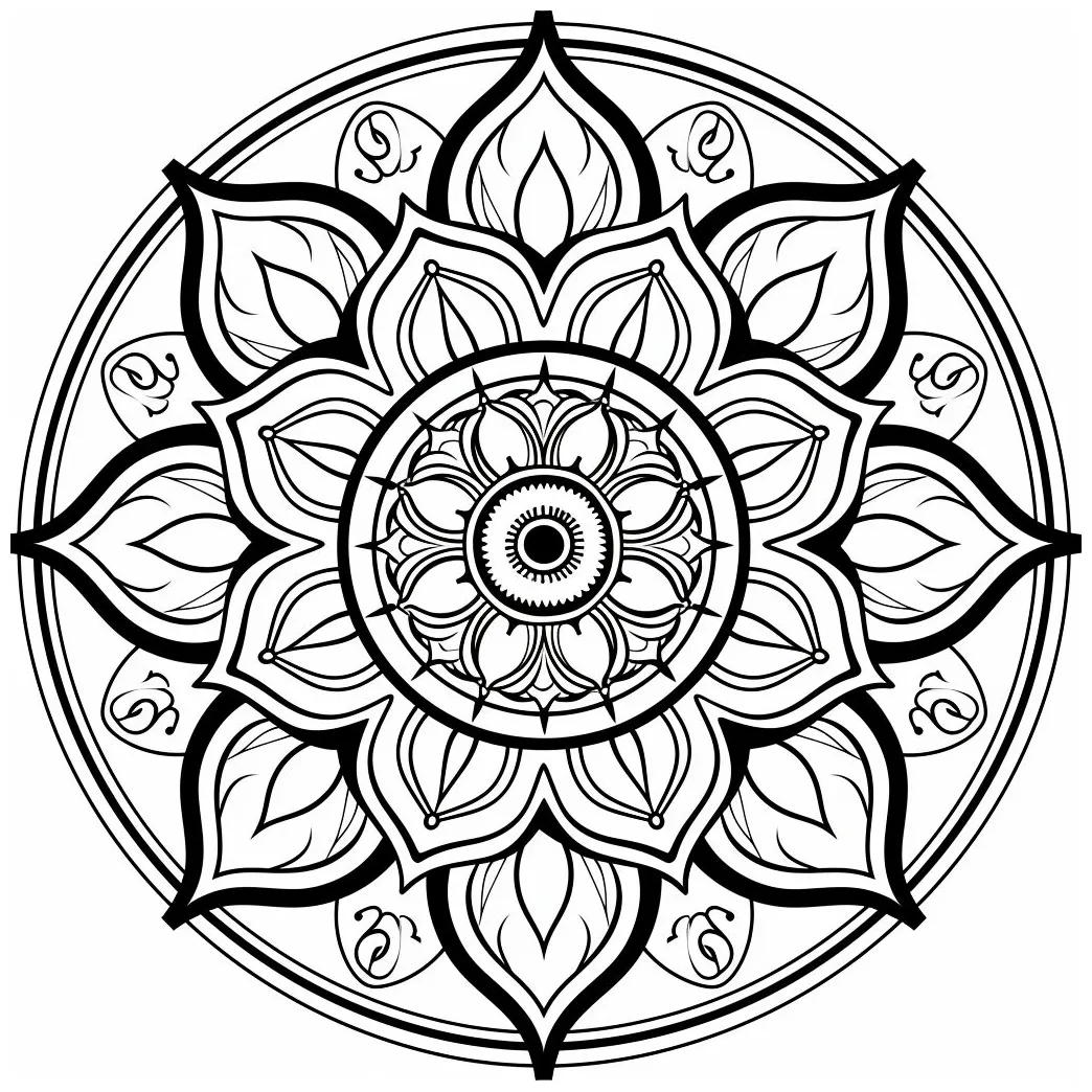 高齢者施設 無料塗り絵 無料ダウンロード 曼荼羅 大人の塗り絵｜life100ふくまるブログ｜レクネタ・無料塗り絵・役立つ福祉情報