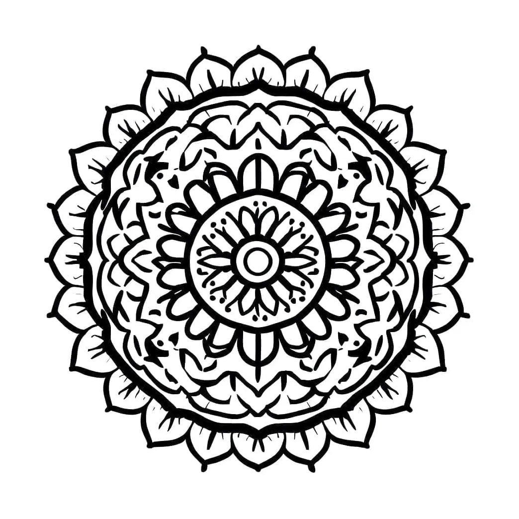 Planse de colorat cu mandala desene de colorat