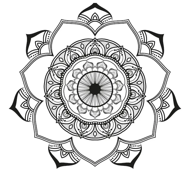 Geschichtetes mandala svg-vektoren und -illustrationen zum kostenlosen