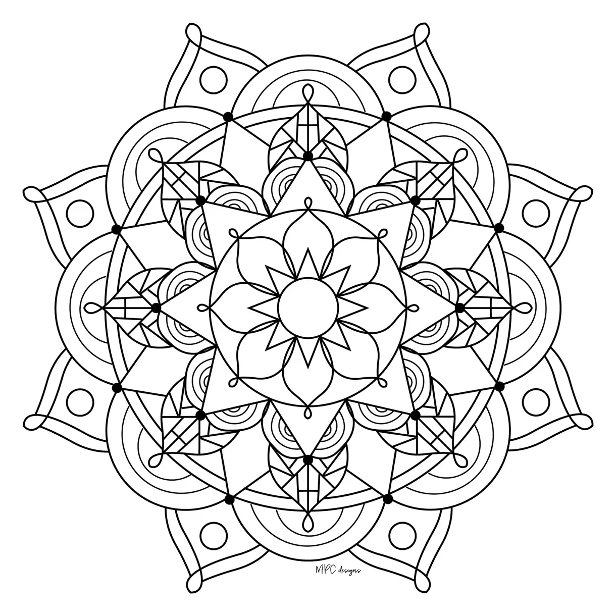 Mandala free printable