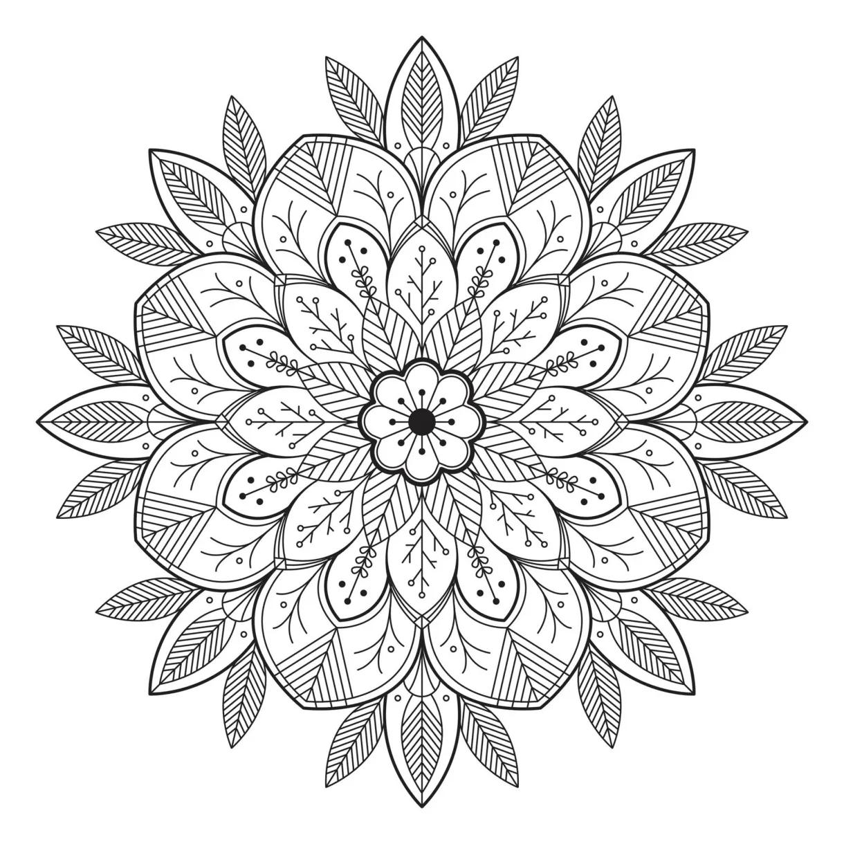 Printable mandala