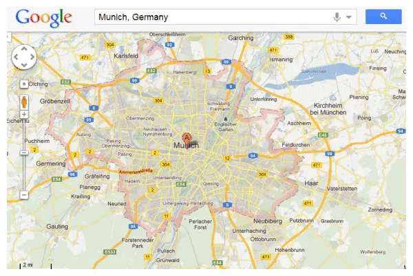 Highlight areas in google maps
