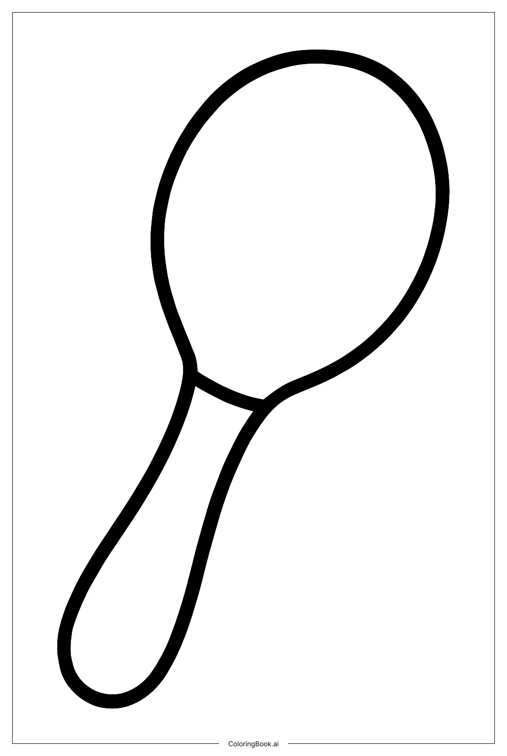 A Maraca For Hispanic Heritage Month Coloring Page (Free PDF&PNG Printable)