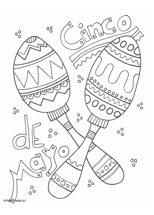 Nice Maracas coloring page