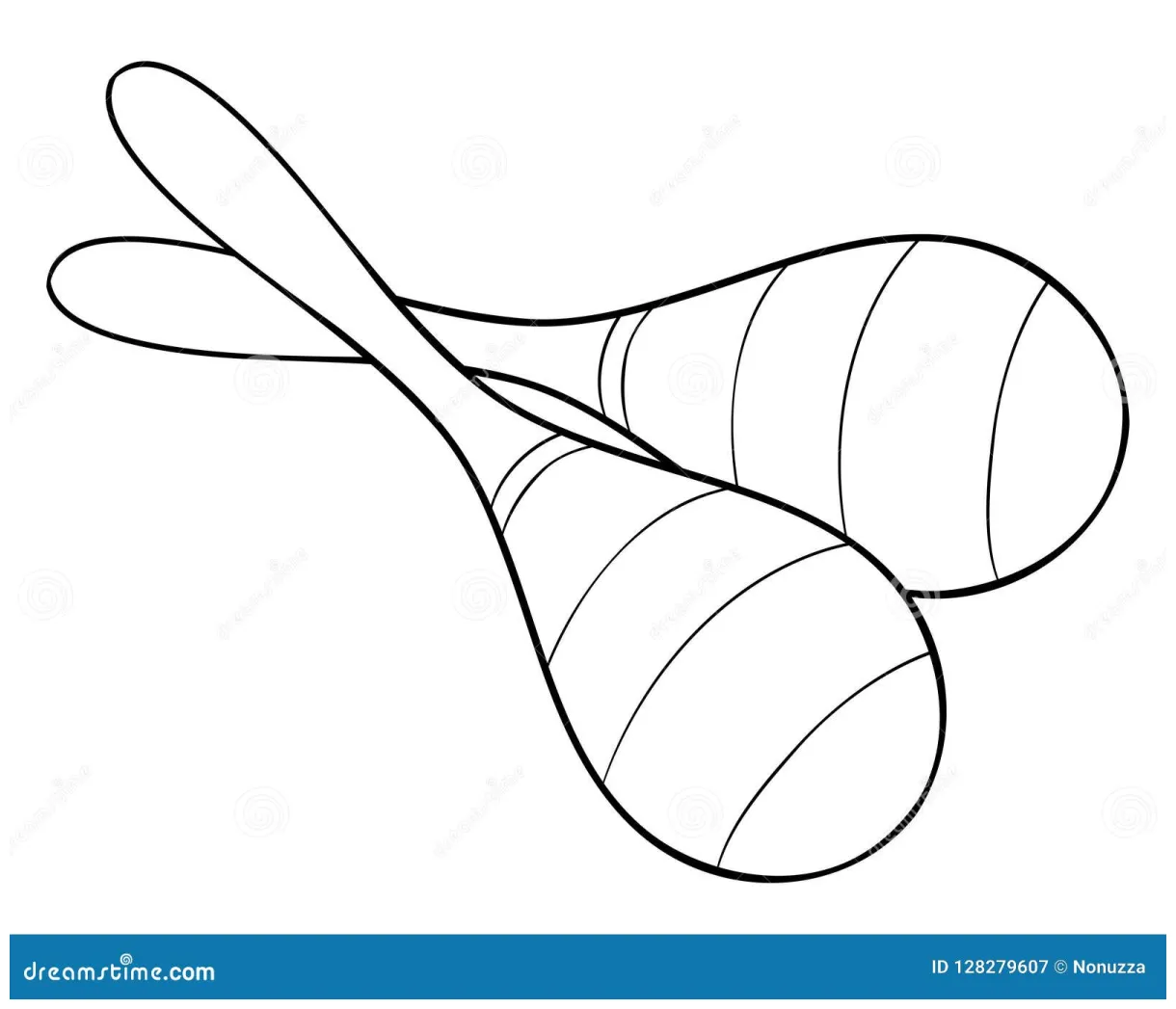 Maraca Coloring Page