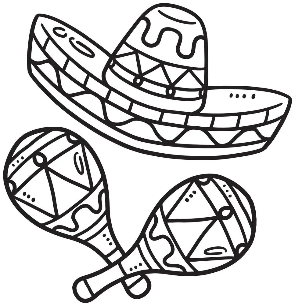Maraca Coloring Page