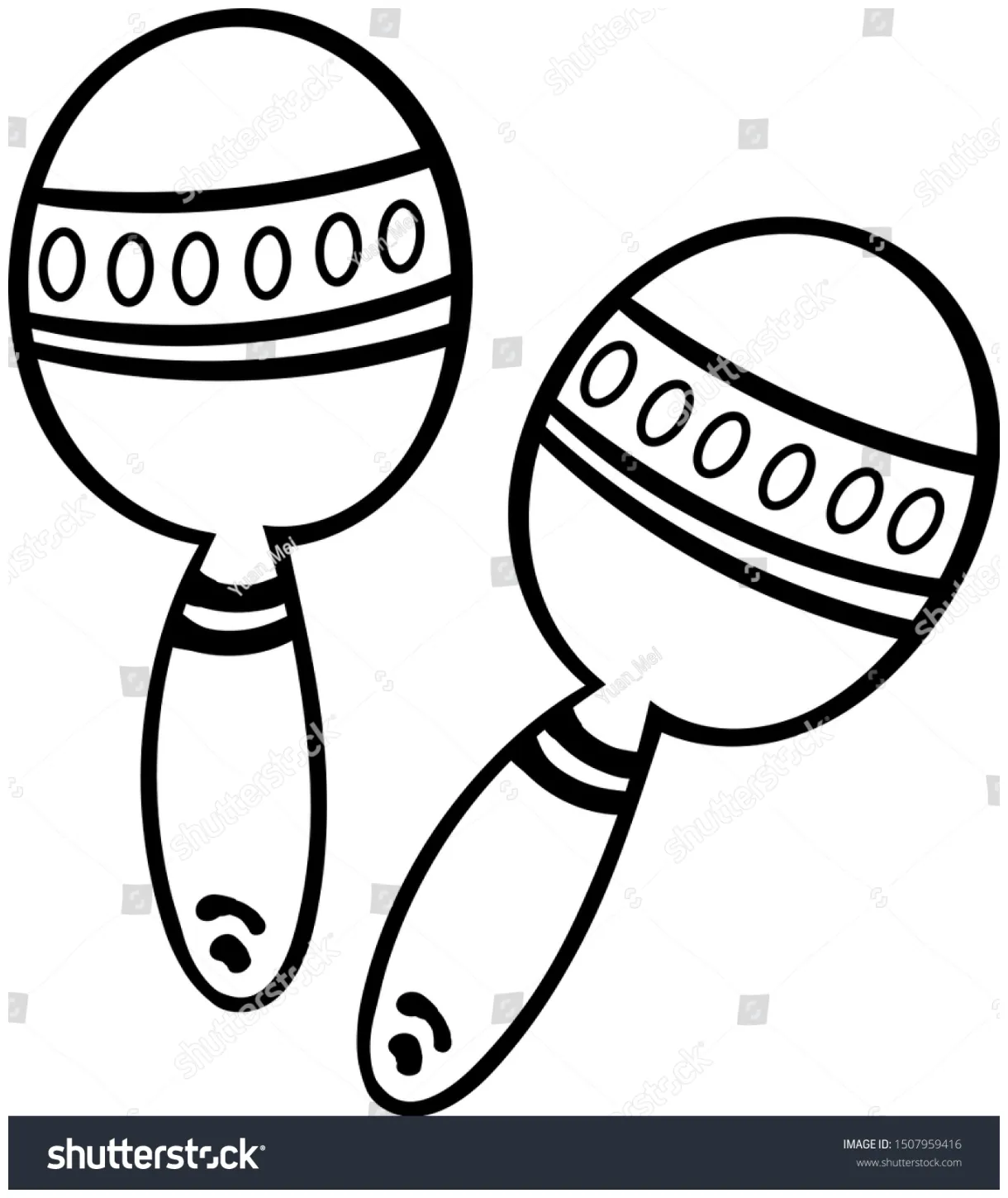 Maraca Coloring Page