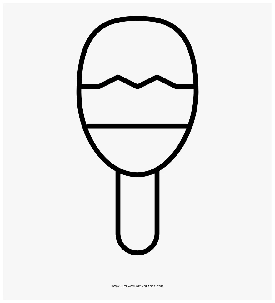 Maraca Coloring Page, HD Png Download - kindpng