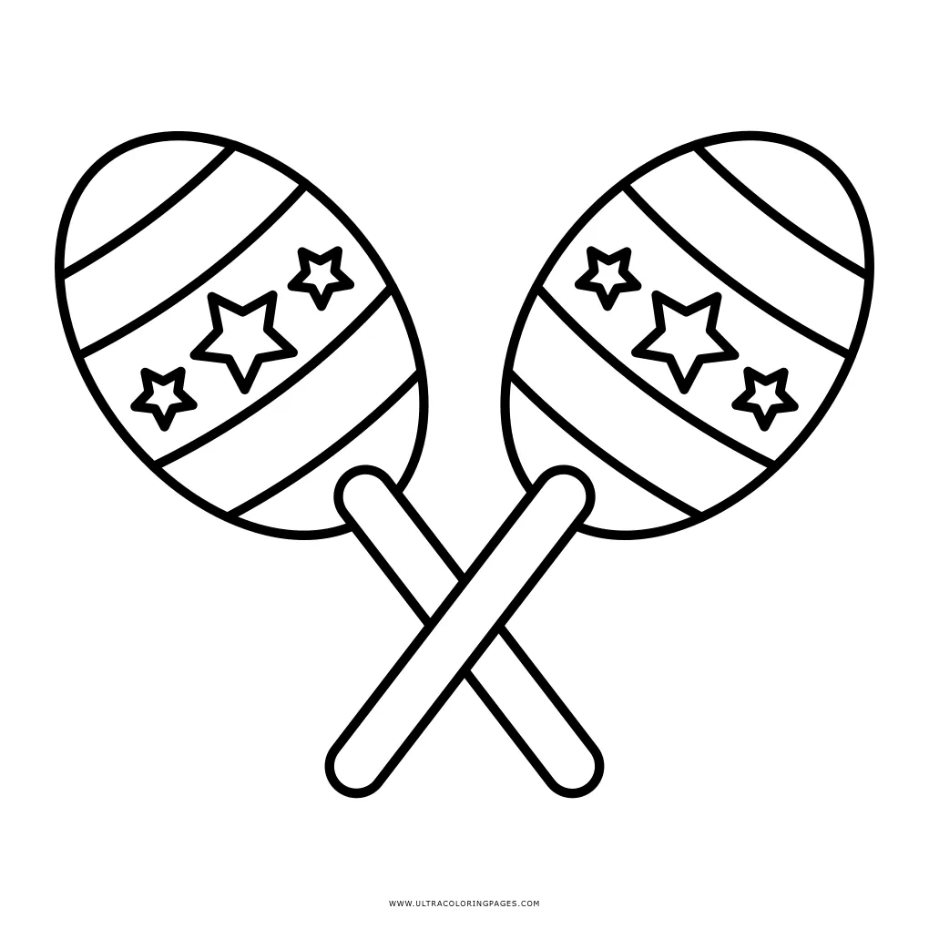 Maraca Coloring Page - Free maraca Coloring Page For Kids - Ultra