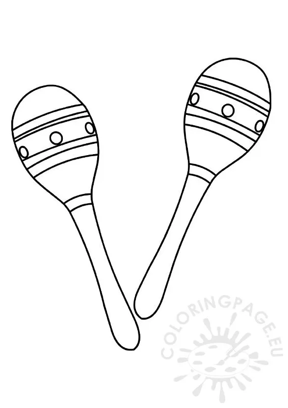 Maracas coloring page | Coloring Page