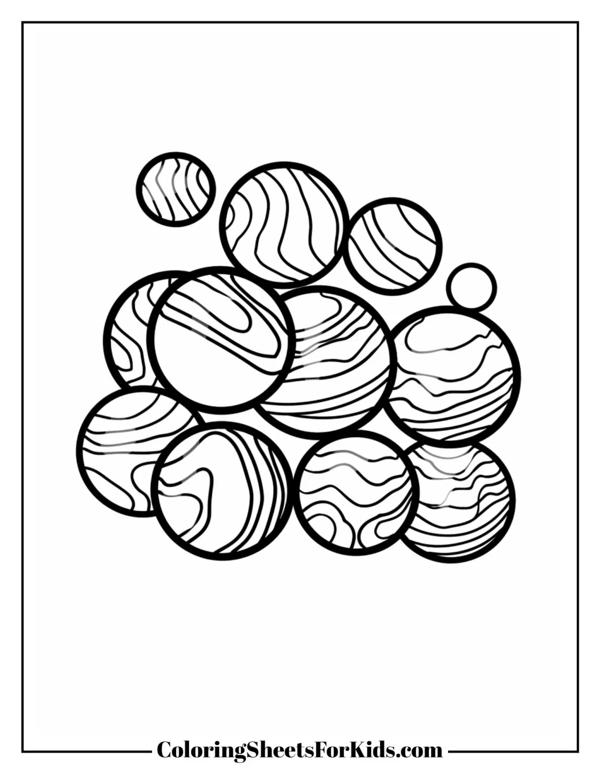 Marbles Coloring Pages (Free to Download) - Coloring Sheets For Kids