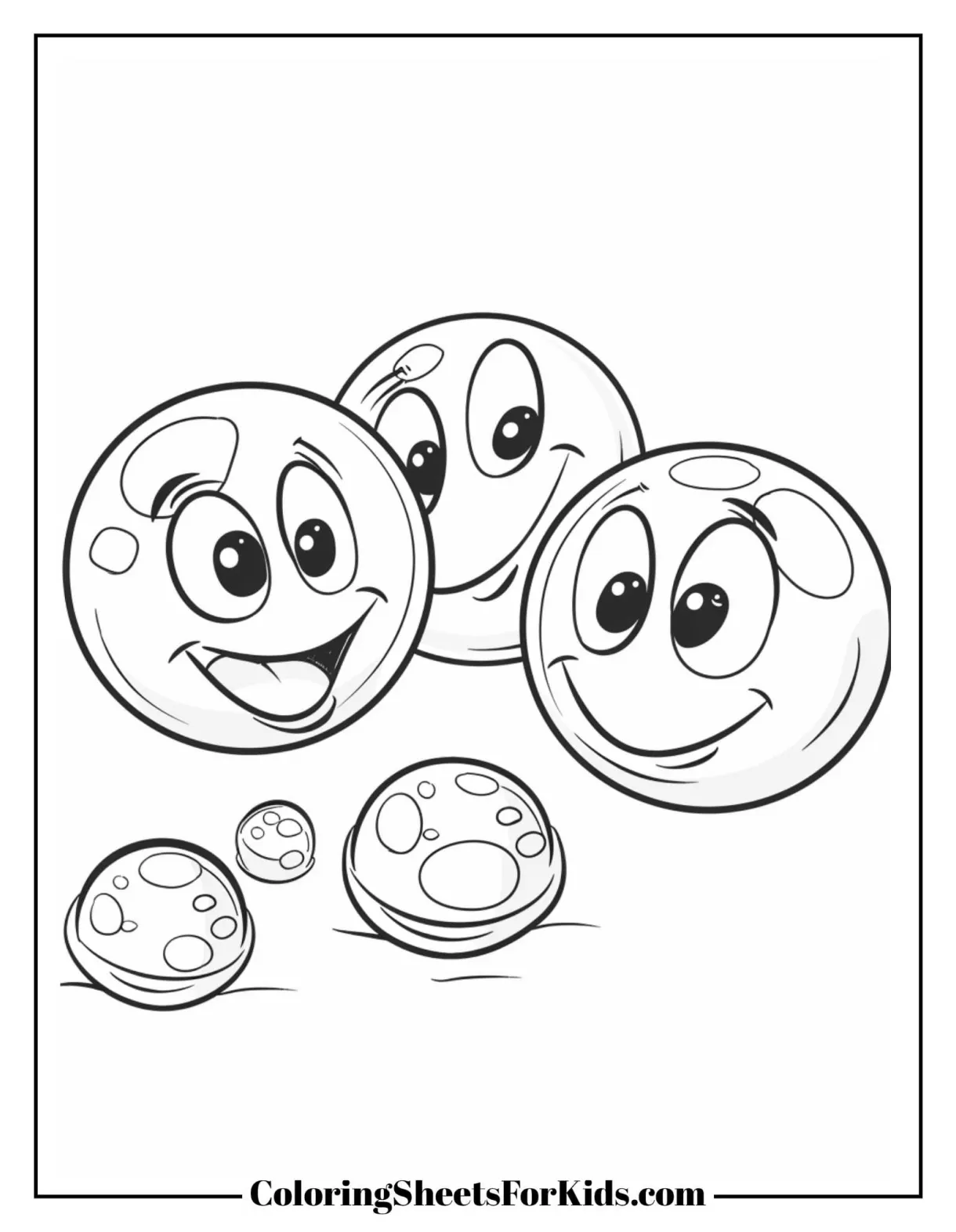 Marbles Coloring Pages (Free to Download) - Coloring Sheets For Kids