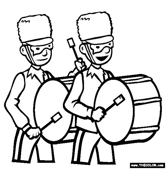 Free marching band online coloring