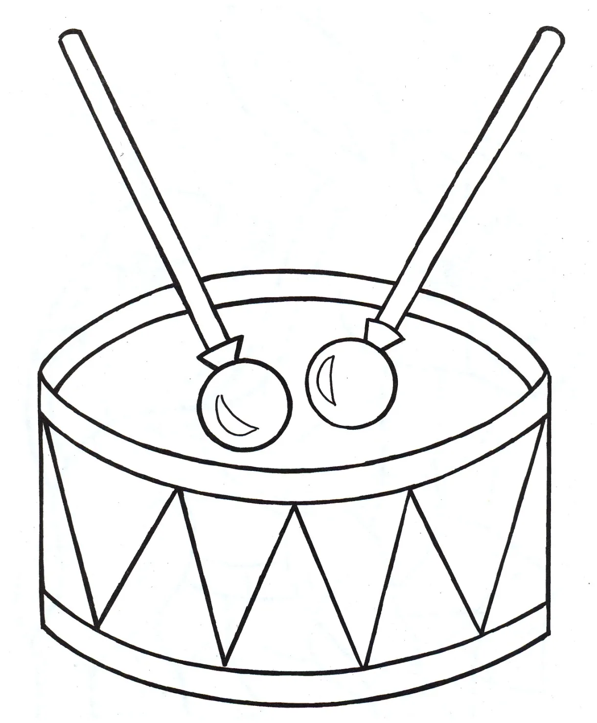 Drum coloring pages to download and print for free