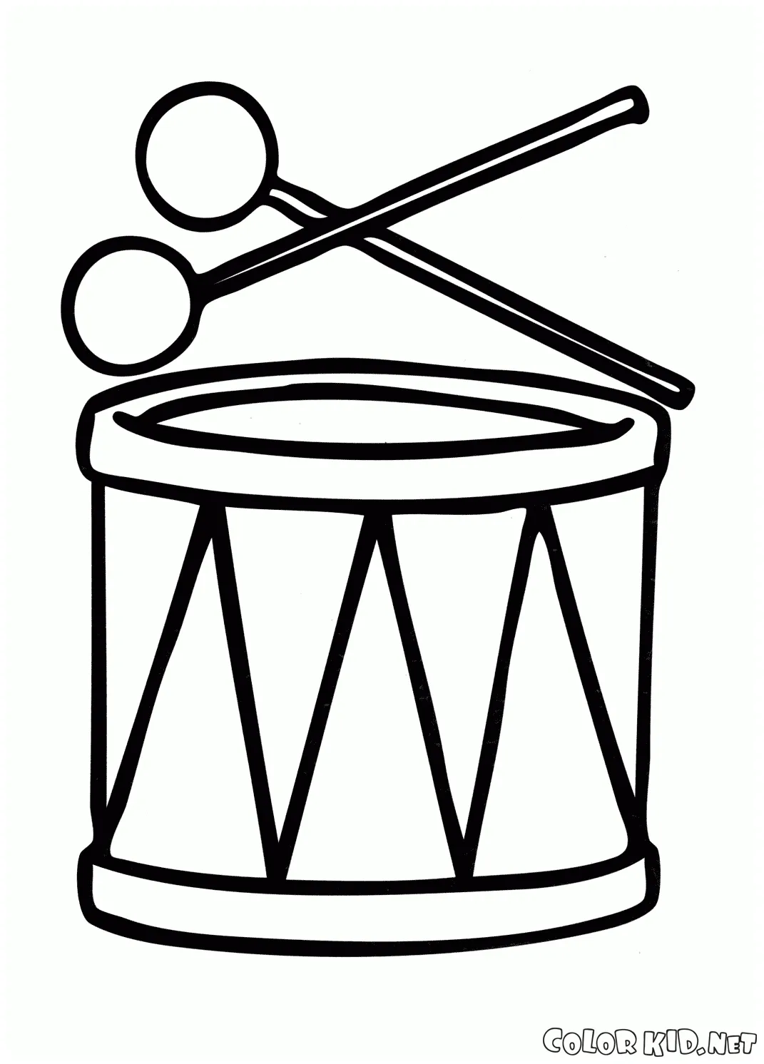 Coloring page drum