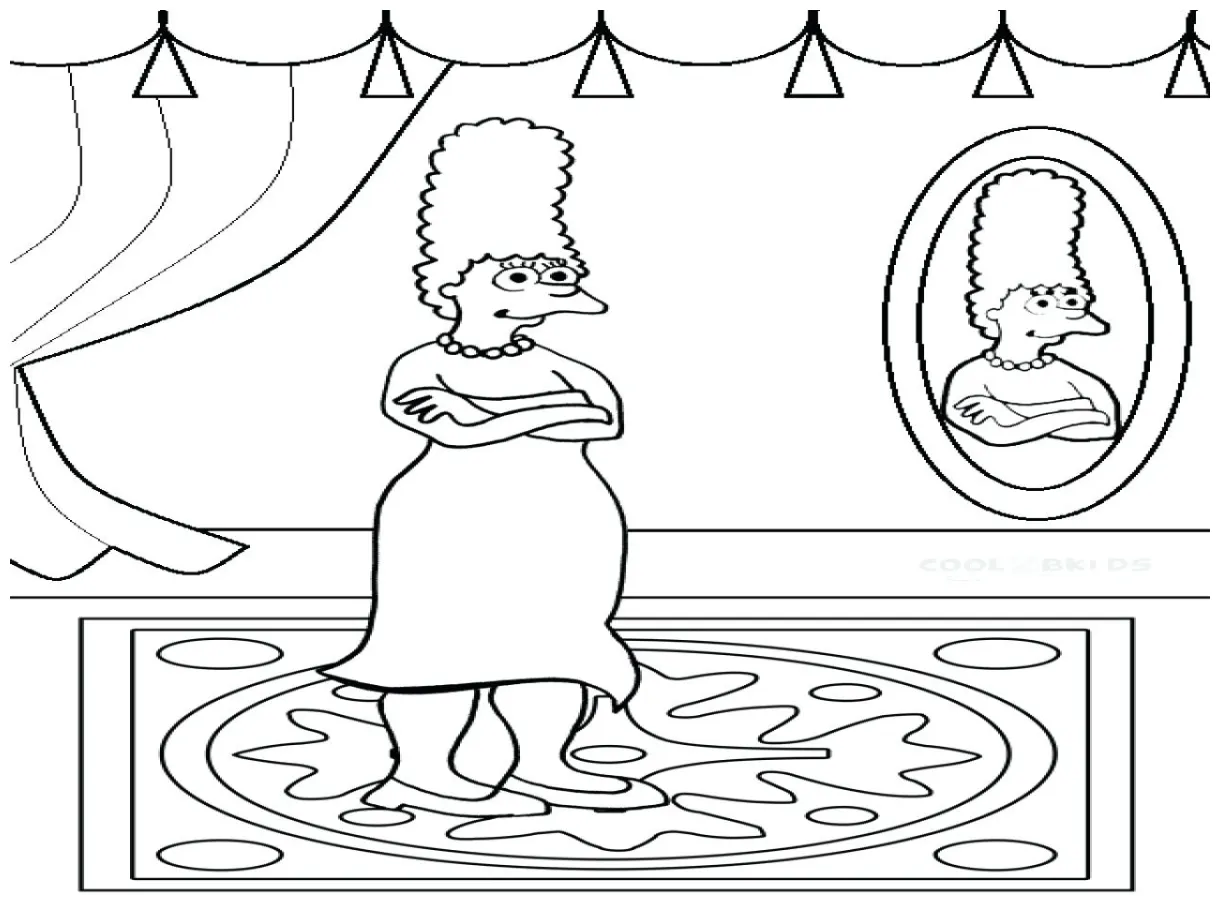 Marge Simpson Coloring Pages at GetColorings.com | Free printable