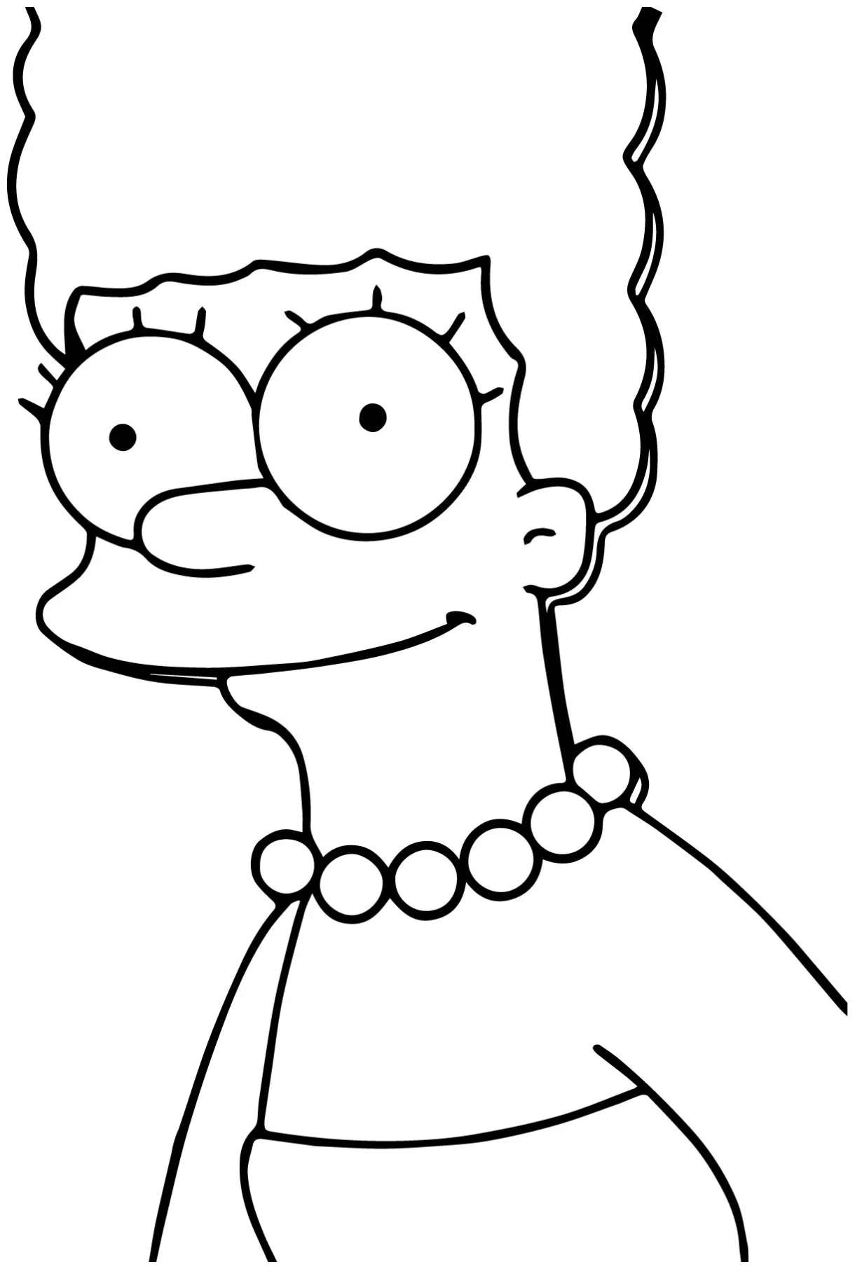 Marge The Simpsons Coloring Page - Wecoloringpage.com