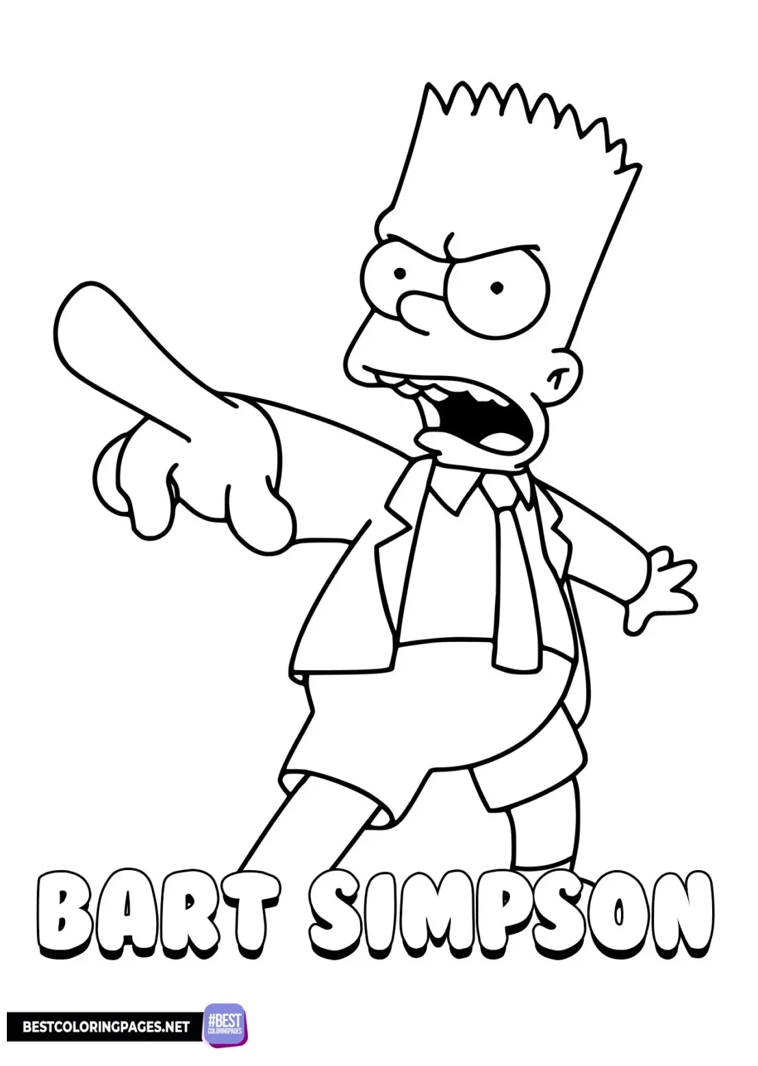 The Simpsons coloring pages - Bestcoloringpages.net