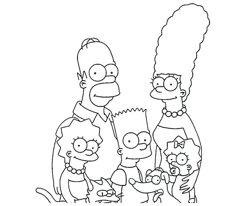 Marge Simpson Coloring Pages at GetColorings.com | Free printable