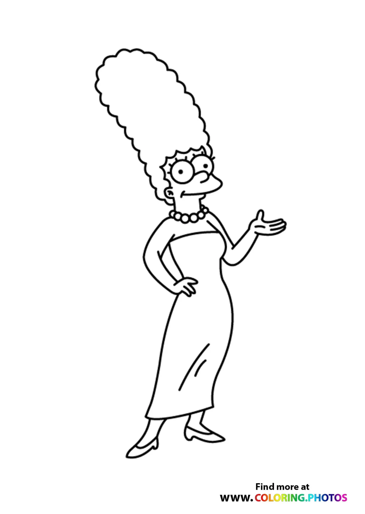 The Simpsons Marge - Coloring Pages for kids