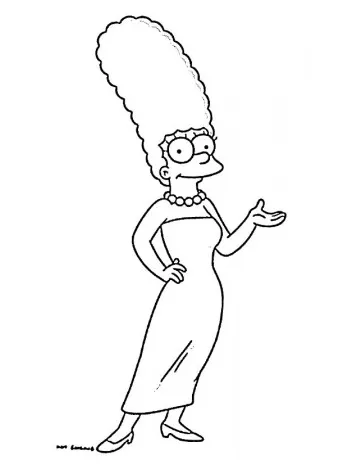 Funny Simpson Family Coloring Page Coloring Page Page For Kids And