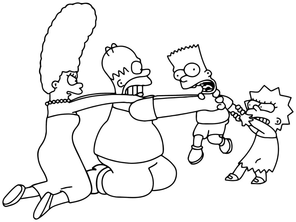 Marge Simpson Coloring Pages at GetColorings.com | Free printable