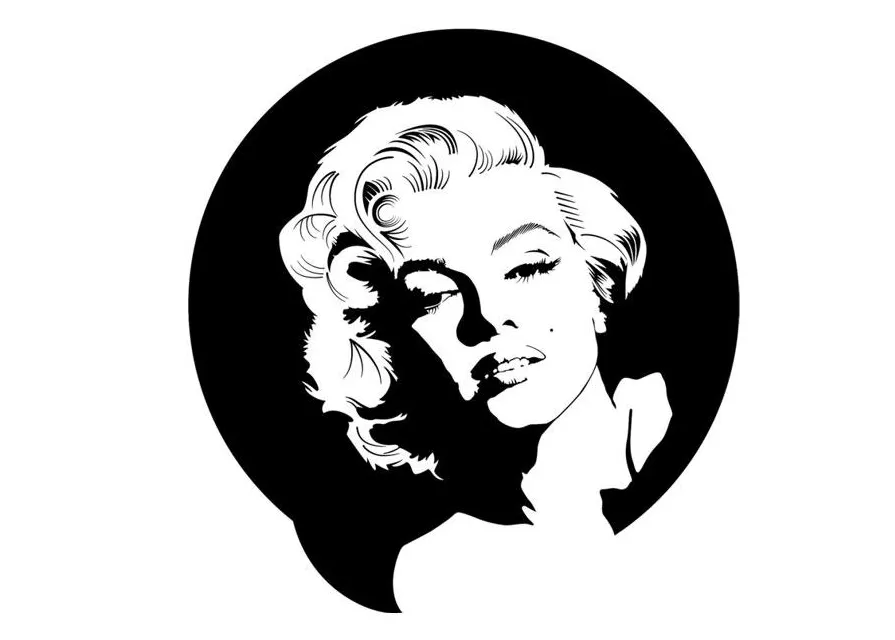 Coloring Page Marilyn Monroe - Free printables - Img 24726