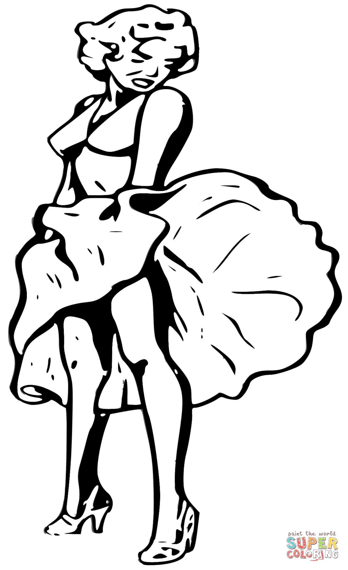 Marilyn Monroe Coloring Pages [2025]