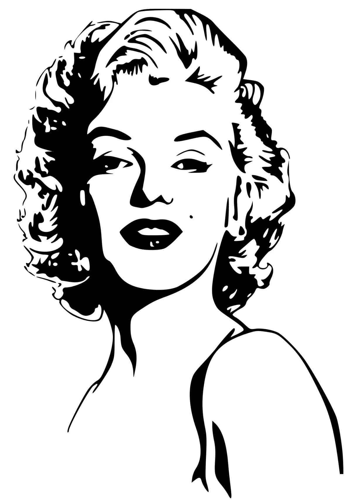 Marilyn Monroe Celebrity Coloring Pages - Coloring Cool