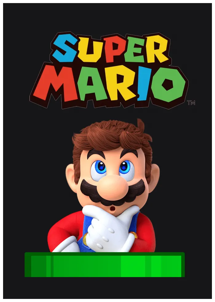 T-shirt prime dark super mario preto em dark