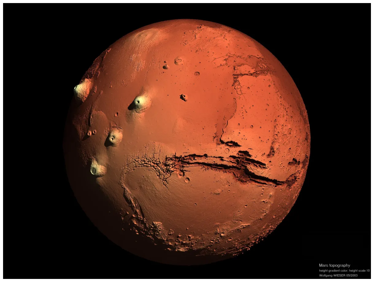 First rendered s of mars