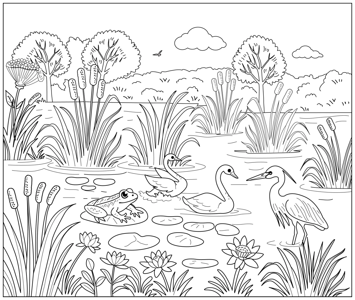 Marsh Plants Coloring Pages [2025]