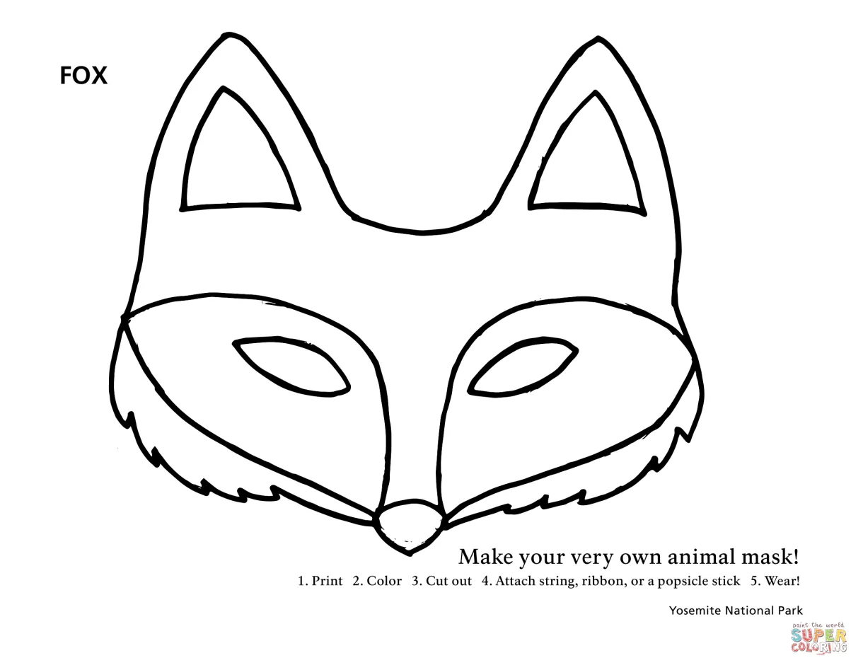 Fox free printable coloring pages